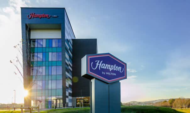 Hampton by Hilton Blackburn Empowers Sustainable Hospitality with Solar Panel Integration - Exterior Daytime 1 scaled