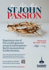 Bach's St John Passion - poster