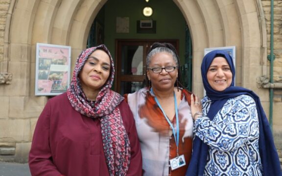 Photo of Salma, Nancy and Zainab: Provided by Blackburn with Darwen Borough Council