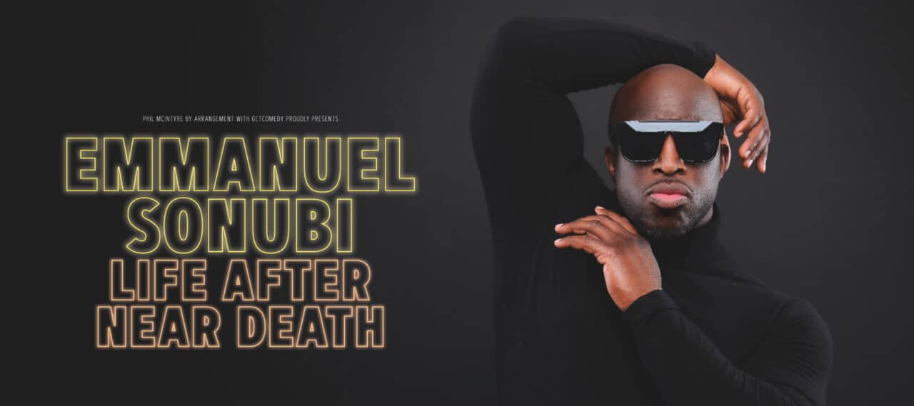 Emmanuel Sonubi - Life After Near Death - darwen library theatre emmanuel sonubi banner 1