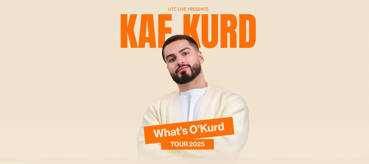 Kae Kurd - What's O'Kurd - darwen library theatre kae kurd banner 1
