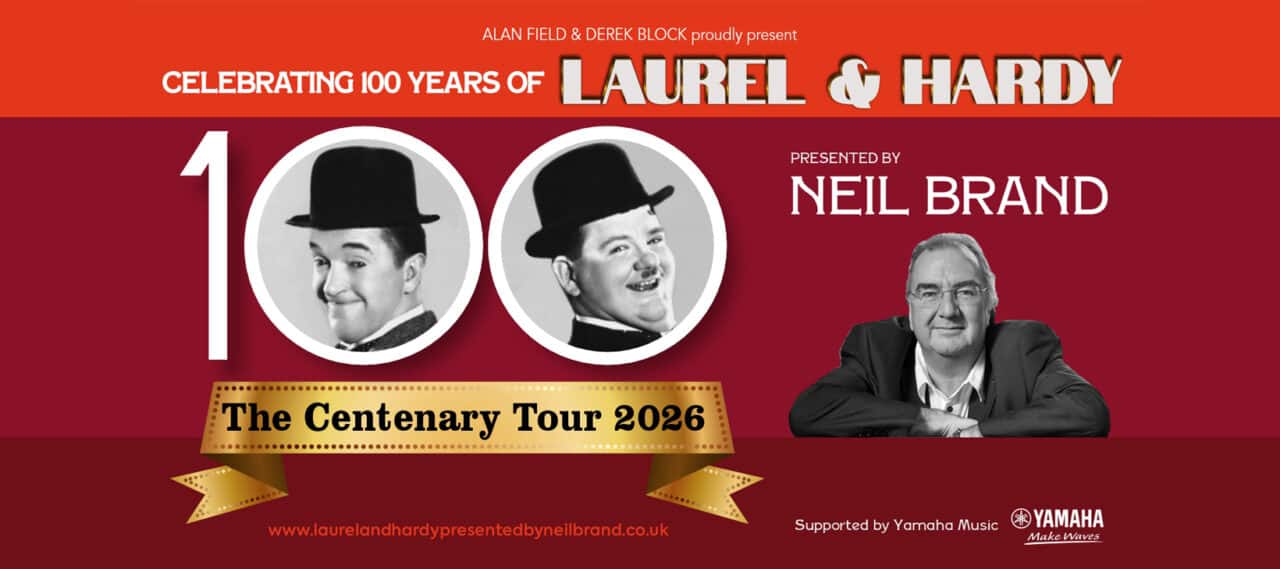 Laurel and Hardy - Celebrating 100 Years - darwen library theatre laurel hardy centenary banner 1