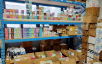 Seized illegal vapes stored by Trading Standards in Blackburn