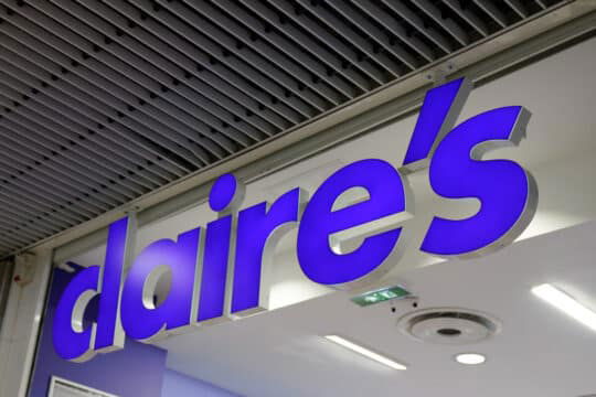 Future of Claire’s in Blackburn Uncertain as Rescue Deal Leaves Some Stores in Limbo - Claires store sign logo Claire's American retailer of accessories and jewelry girls and teenagers shop
