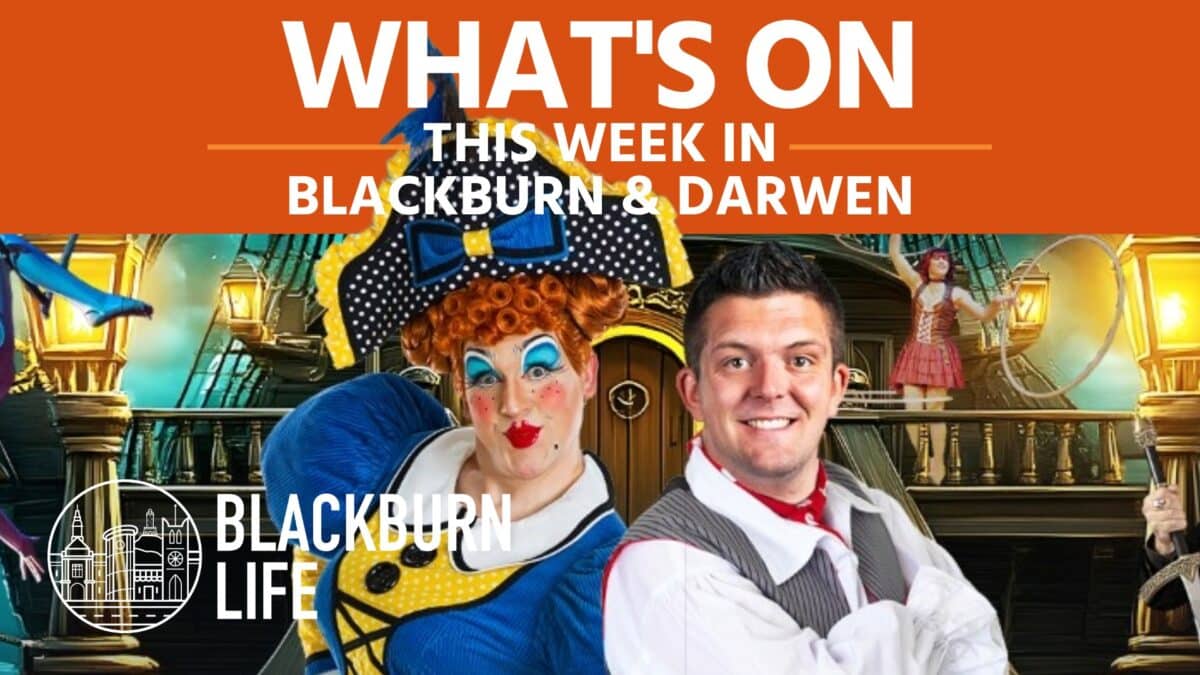 Image showing highlights of events in Blackburn from 20–26 October 2025 including comedy, musicals, Halloween markets and family shows.