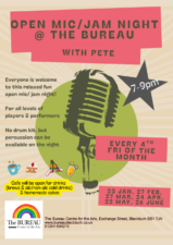 Open Mic / Jam Night at The Bureau Centre for the Arts - Copy of Open Mic Nov 2025