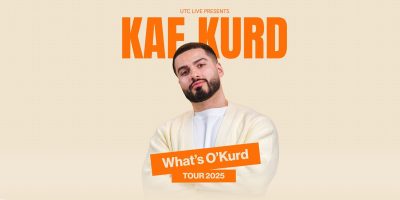 Kae Kurd - What's O'Kurd - darwen library theatre kae kurd banner 1